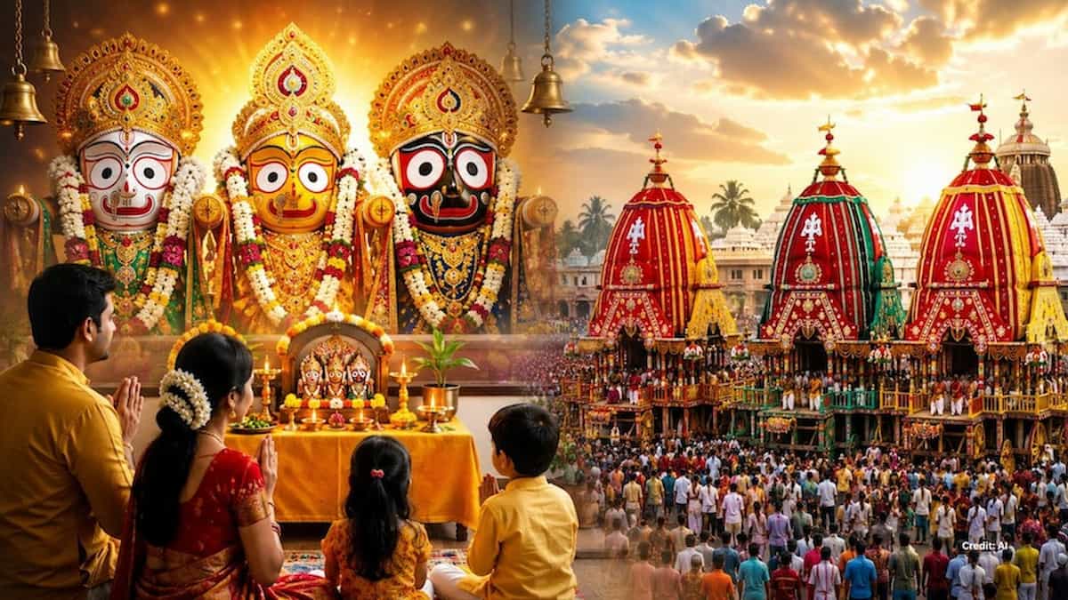 पुरी नहीं जा पाए? कोई बात नहीं! घर बैठे पाएं जगन्नाथ रथ यात्रा का पूर्ण पुण्य, अपनाएं ये सरल उपाय