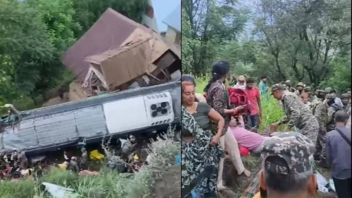 टला बड़ा हादसा: अमरनाथ यात्रा से लौट रही बस अनियंत्रित होकर घर में घुसी, 39 तीर्थयात्री घायल