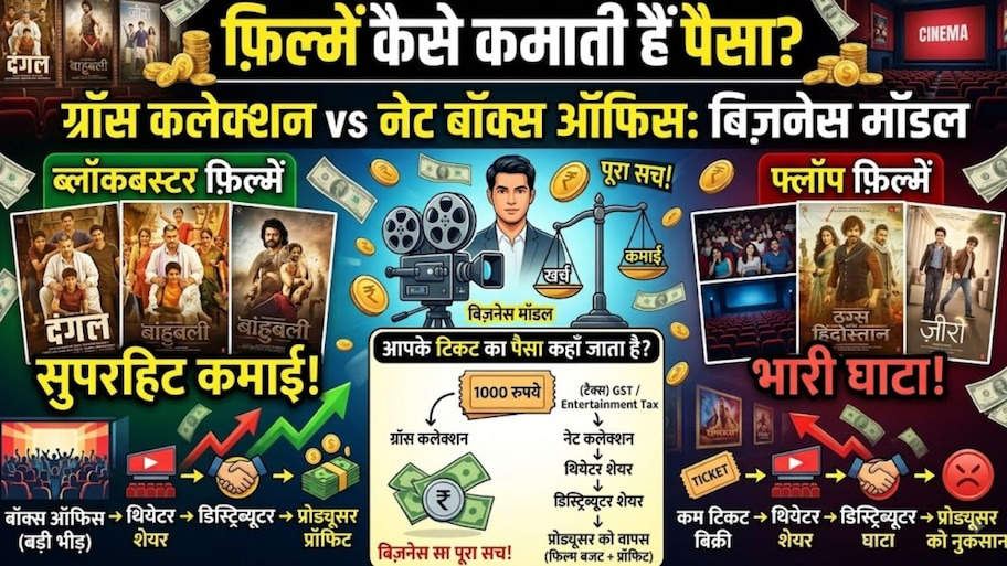 बॉक्स ऑफिस का गणित: जानिए फिल्में कैसे कमाती हैं मुनाफा, क्या होता है नेट और ग्रॉस कलेक्शन का पूरा खेल