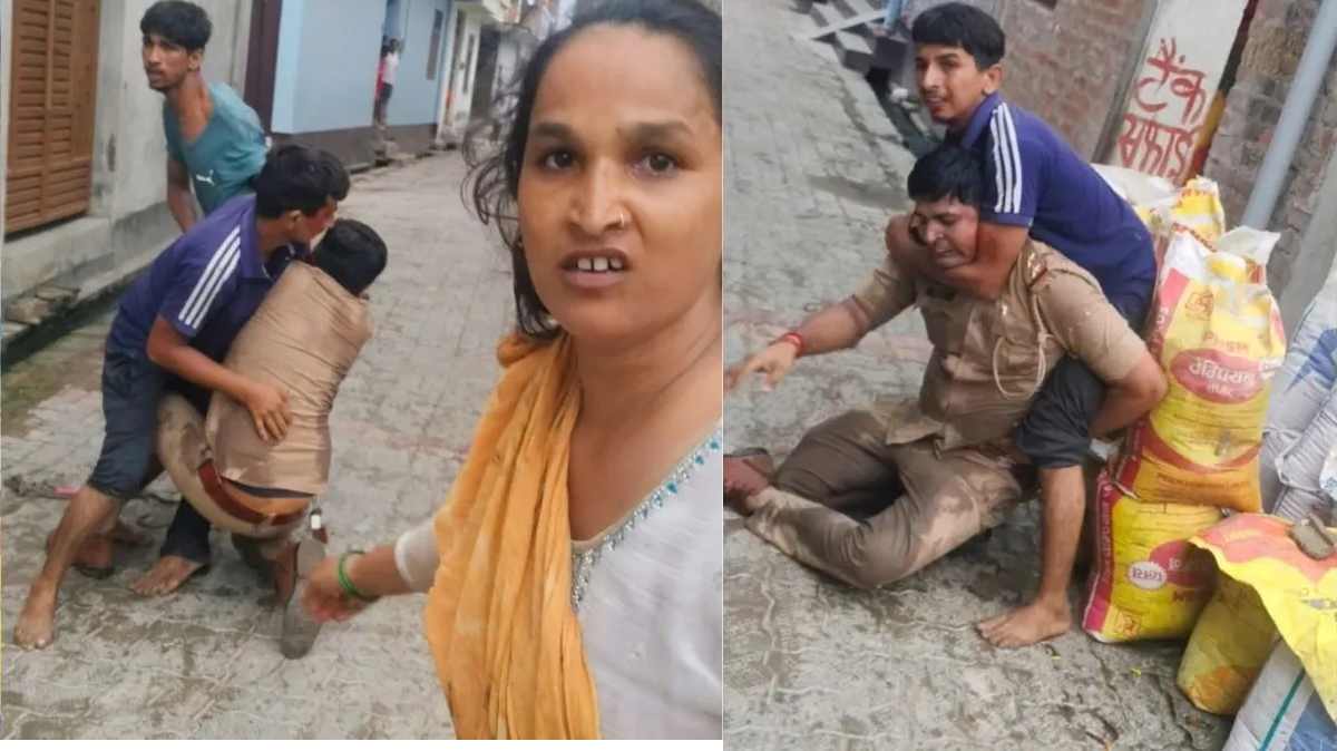 लखनऊ में अवैध कब्जे हटाने के दौरान भड़की हिंसा, दरोगा का दबाया गला और जंजीर से पीटा