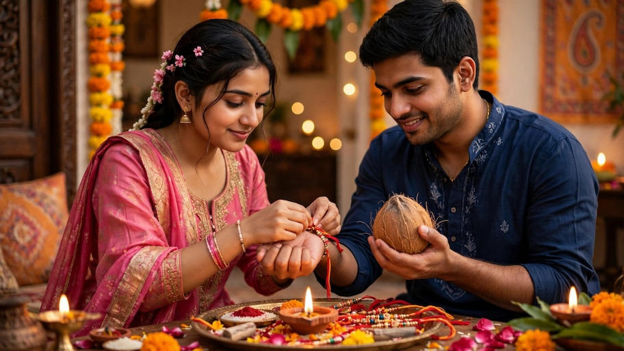 रक्षाबंधन पर राखी बांधते समय भाई के हाथ पर क्यों रखते हैं नारियल? इस विधि के बिना अधूरी है राखी