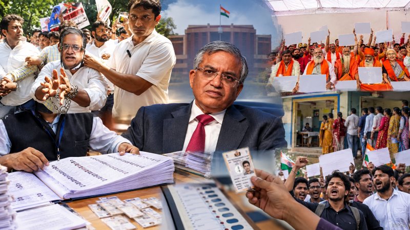 SIR पर जारी सियासी घमासान के बीच सड़कों पर उतरा वैश्य समाज