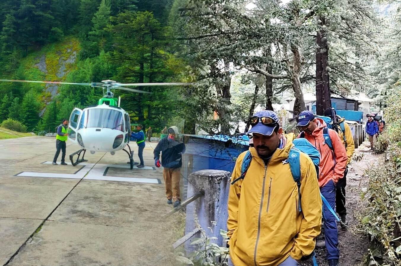 केदारनाथ यात्रा मार्ग पर फंसे 1500 श्रद्धालुओं को सुरक्षित रेस्क्यू कर गौरीकुंड पहुंचाया